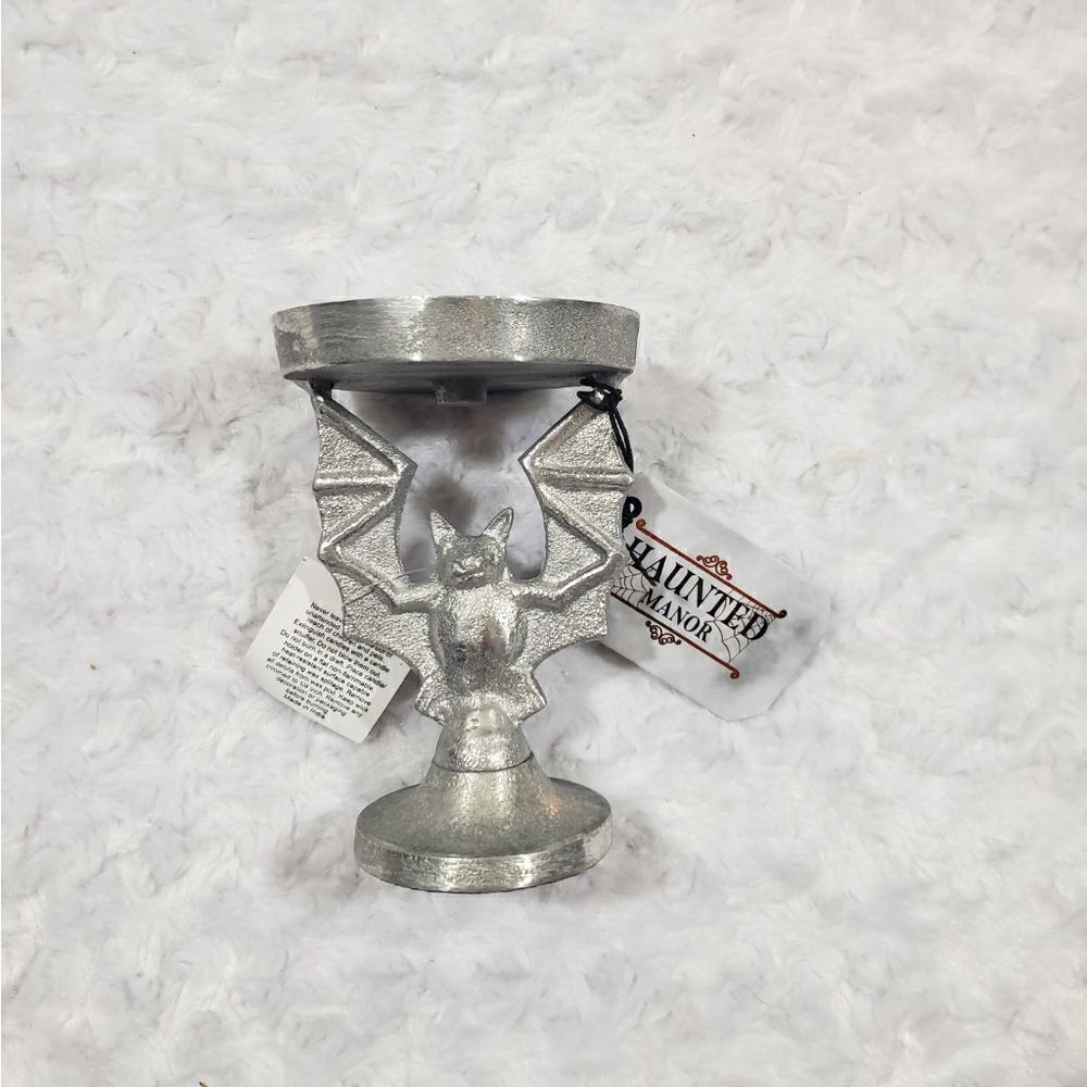 Halloween fall seasonal candle holder spooky bat
